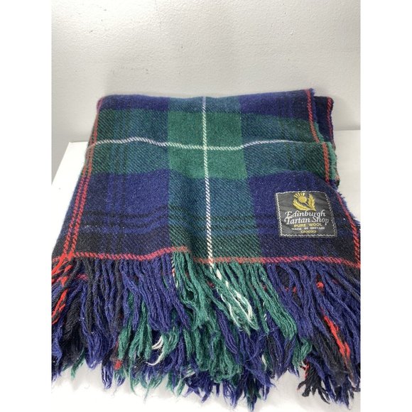 Edinburgh Bedding Edinburgh Tartan Shop Wool Plaid Blanket Fringe